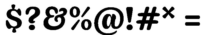 Decoy Medium Font OTHER CHARS
