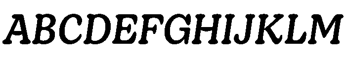 Decoy RegularItalic Font UPPERCASE