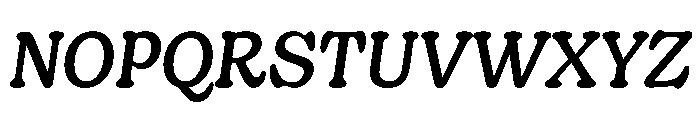 Decoy RegularItalic Font UPPERCASE