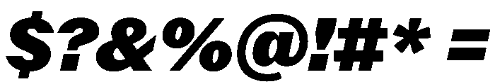 Delegate Black Italic Font OTHER CHARS