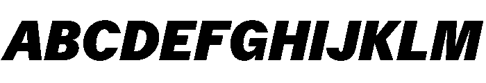 Delegate Black Italic Font UPPERCASE