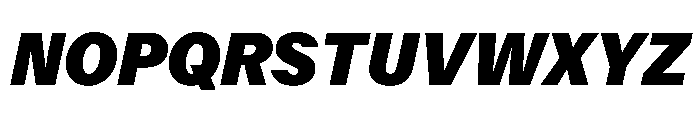 Delegate Black Italic Font UPPERCASE