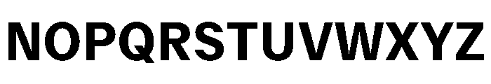 Delegate Bold Font UPPERCASE