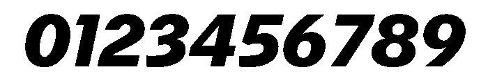 Delegate Heavy Italic Font OTHER CHARS