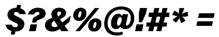 Delegate Heavy Italic Font OTHER CHARS
