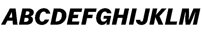 Delegate Heavy Italic Font UPPERCASE