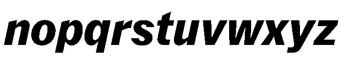 Delegate Heavy Italic Font LOWERCASE