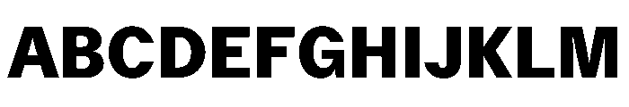 Delegate Heavy Font UPPERCASE
