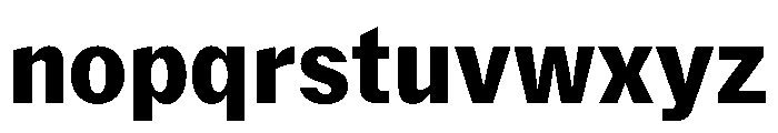 Delegate Heavy Font LOWERCASE