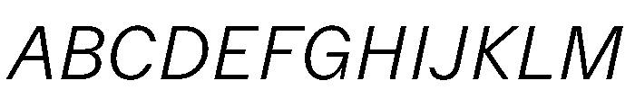 Delegate Light Italic Font UPPERCASE
