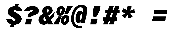 Delegate Mono Black Italic Font OTHER CHARS