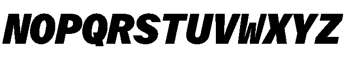 Delegate Mono Black Italic Font UPPERCASE