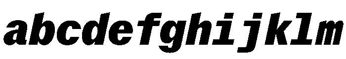 Delegate Mono Black Italic FONT