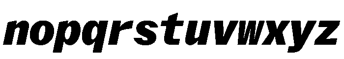 Delegate Mono Black Italic Font LOWERCASE