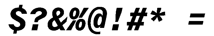 Delegate Mono Bold Italic Font OTHER CHARS
