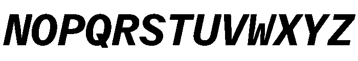 Delegate Mono Bold Italic Font UPPERCASE