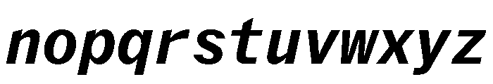 Delegate Mono Bold Italic Font LOWERCASE