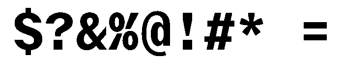 Delegate Mono Bold Font OTHER CHARS