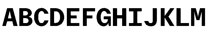 Delegate Mono Bold Font UPPERCASE