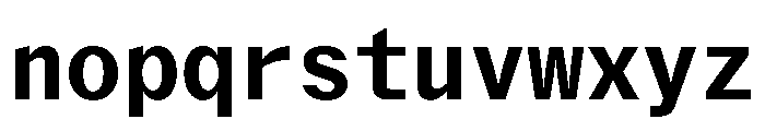 Delegate Mono Bold Font LOWERCASE