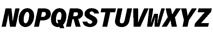 Delegate Mono Heavy Italic Font UPPERCASE