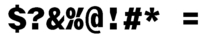 Delegate Mono Heavy Font OTHER CHARS