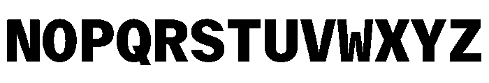 Delegate Mono Heavy Font UPPERCASE