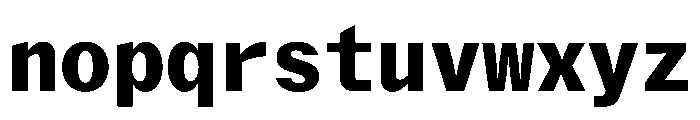 Delegate Mono Heavy Font LOWERCASE