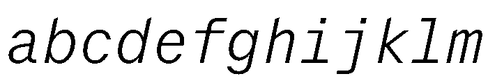 Delegate Mono Light Italic FONT