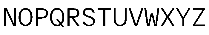 Delegate Mono Light Font UPPERCASE