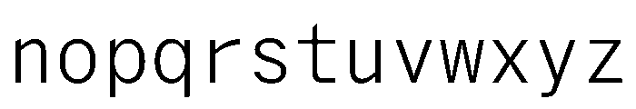 Delegate Mono Light Font LOWERCASE
