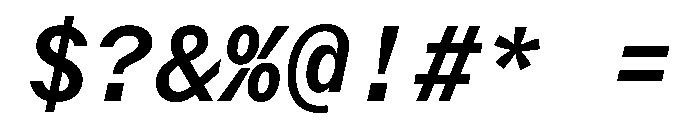 Delegate Mono Medium Italic Font OTHER CHARS