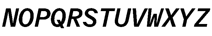 Delegate Mono Medium Italic Font UPPERCASE