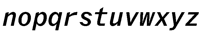 Delegate Mono Medium Italic Font LOWERCASE
