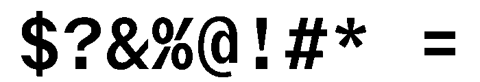 Delegate Mono Medium Font OTHER CHARS