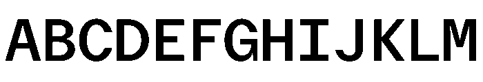 Delegate Mono Medium Font UPPERCASE