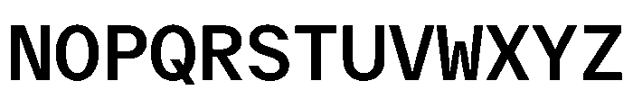 Delegate Mono Medium Font UPPERCASE