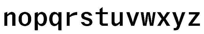 Delegate Mono Medium Font LOWERCASE