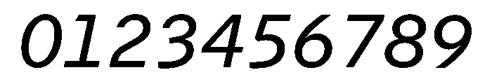Delegate Mono Regular Italic Font OTHER CHARS