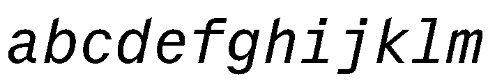 Delegate Mono Regular Italic FONT