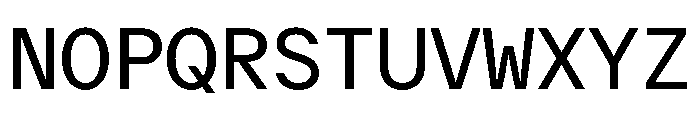 Delegate Mono Regular Font UPPERCASE