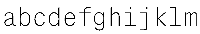 Delegate Mono Thin FONT