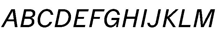 Delegate Regular Italic Font UPPERCASE