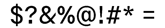 Delegate Regular Font OTHER CHARS