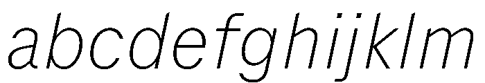 Delegate Thin Italic FONT