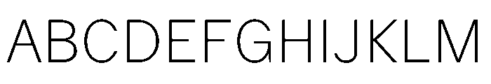 Delegate Thin Font UPPERCASE