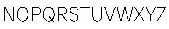 Delegate Thin Font UPPERCASE