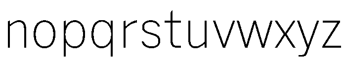 Delegate Thin Font LOWERCASE