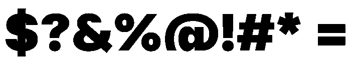 Delphia BlackWide Font OTHER CHARS