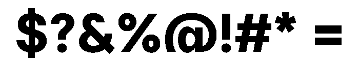 Delphia Bold Font OTHER CHARS